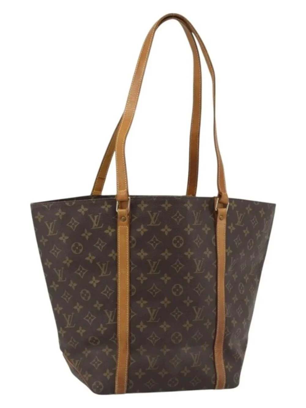 LOUIS VUITTON Monogram Sac Shopping Tote Bag M51108 LV Auth 187015